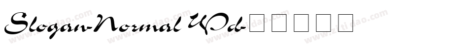 Slogan-Normal Wd字体转换